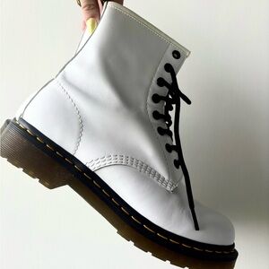 White Dr. Martens Classic Boot